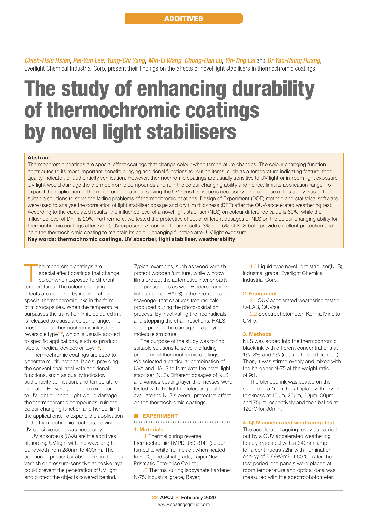 Everlight Chemical Novel light stabilizer protects thermochromic coating inks durability